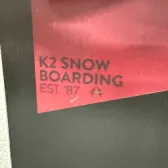 placa snowboard k2 est.87 L150cm