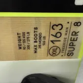 placa snowboard salomon super 8 L163cm